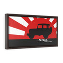 FJ40 Toyota Land Cruiser Framed Canvas Gallery Wraps Wall art Rising Sun Silhouette Design