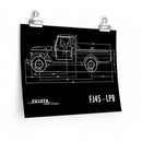 FJ45 Totota Land Cruiser Poster gift for man cave Reefmonkey