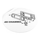 40 Channel Round Vinyl Sticker - USA Reefmonkey
