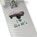 FJ60 'I Love the 60's' Retro Toyota Land Cruiser Sticker by Reefmonkey