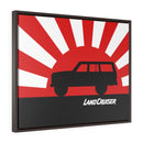 FJ60 Land Cruiser Framed Canvas Gallery Wraps Wall art Rising Sun Silhouette Design