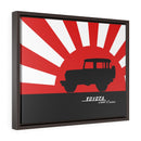 FJ40 Toyota Land Cruiser Framed Canvas Gallery Wraps Wall art Rising Sun Silhouette Design