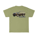 Land Cruiser FJ80/FZJ80 on the back TEQ on the front T shirt by Reefmonkey