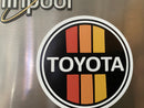 Toyota Old School Logo 3 Stripe Refrigerator Magnet 3”