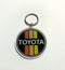 3 Stripe Toyota Old School Logo Acrylic Key Chain