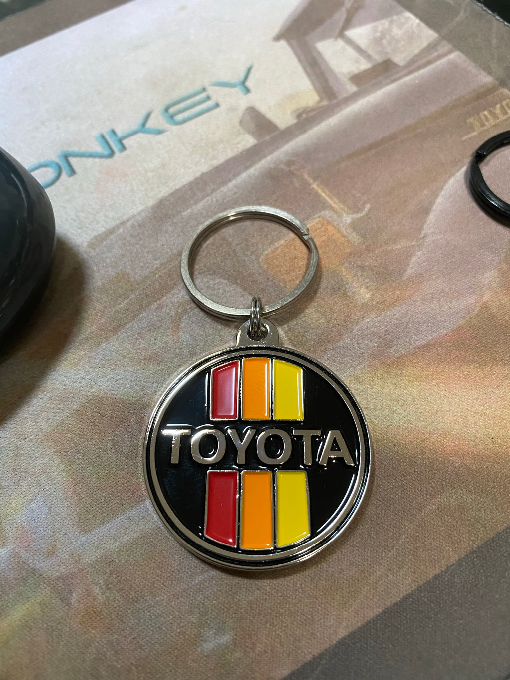 Wainfleet Trading Post Toyota Keychain Vintage Automobile Collectible