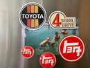 Toyota Old School Logo 3 Stripe Refrigerator Magnet 3”