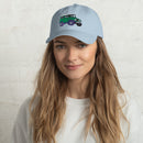 FJ40 Land Cruiser Hat Premium Embroidered Unstructured Hat Land Cruiser Green Version by Reefmonkey Artist Brody Plourde
