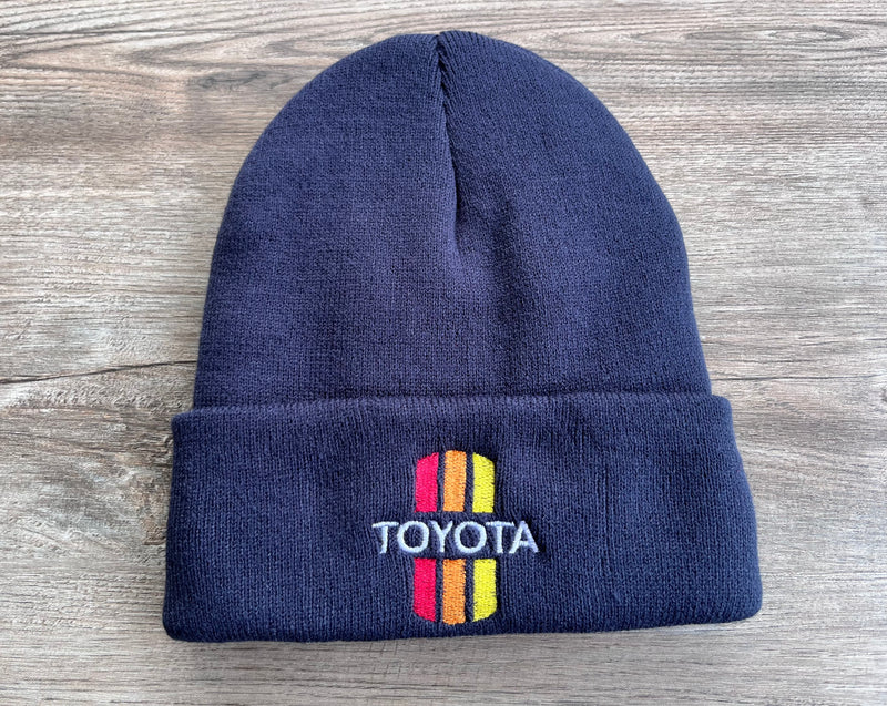 Toyota 3 Stripe Logo Beanie Toboggan Mens Winter Hat Gift