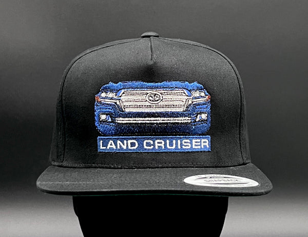 200 Series Land Cruiser Embroidered Snapback Flat Brim Baseball Hat - Reefmonkey