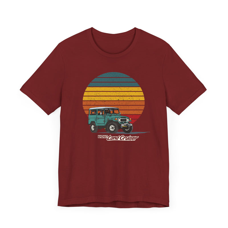 FJ40 Land Cruiser Vintage Sunset Unisex Tee - Reefmonkey Artist Brody Plourde