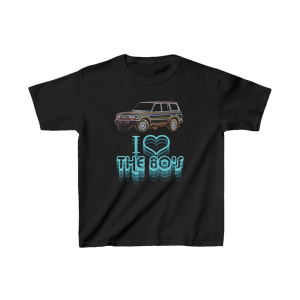 I Love the 80s Toyota Land Cruiser FJ80 FZJ80 Kids Tee - Reefmonkey