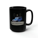 Classic Land Cruisers Podcast Black Ceramic Coffee Mug 15oz - Reefmonkey