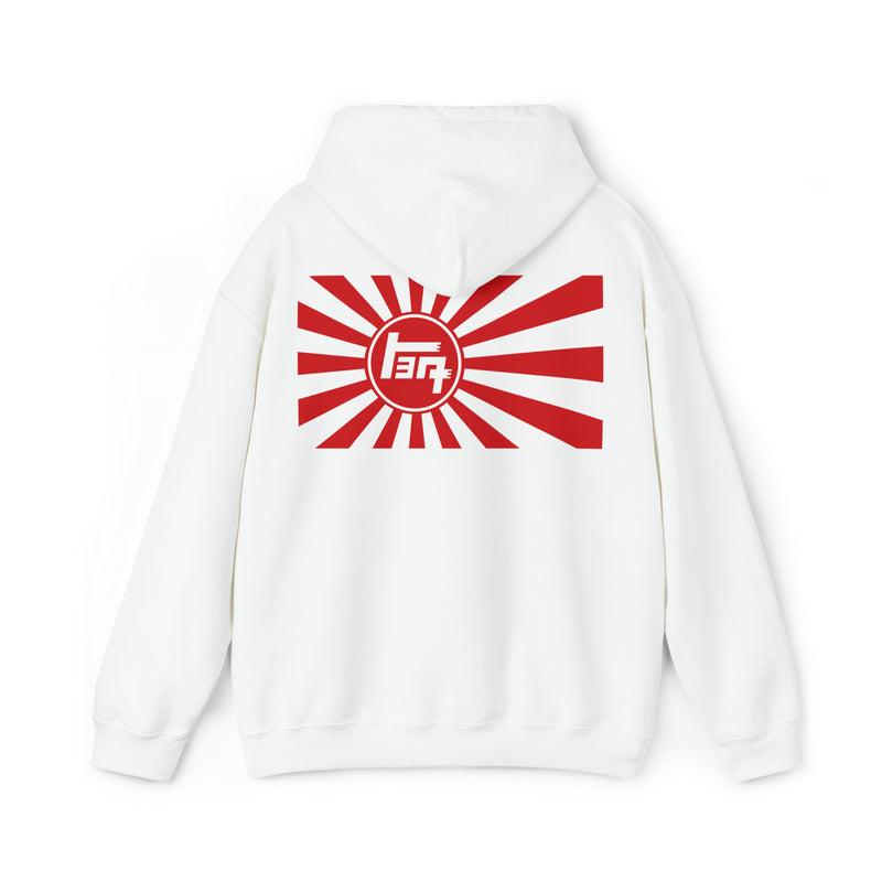 TEQ Rising Sun Flag Unisex Hoodie Hooded Sweatshirt 2 Sided - Reefmonkey