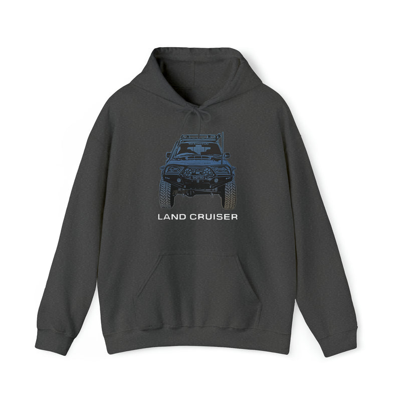 80 Series Land Cruiser Hooded Unisex Sweatshirt Hoodie - Reefmonkey Artist Prisma Denesi
