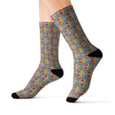 Toyota Gray 3 Stripe Mens Dress Polyester Socks - Reefmonkey