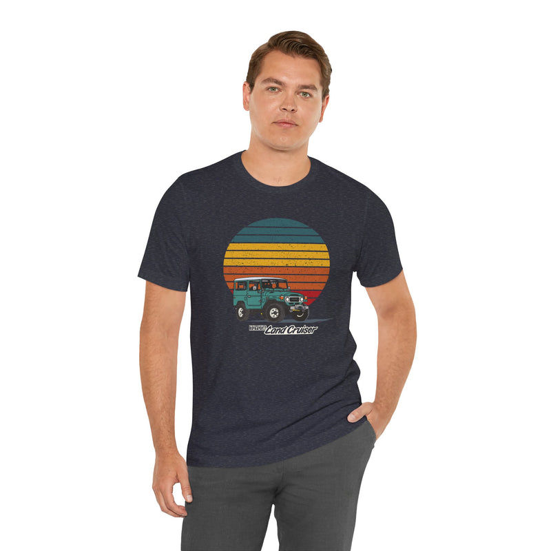 FJ40 Land Cruiser Vintage Sunset Unisex Tee - Reefmonkey Artist Brody Plourde