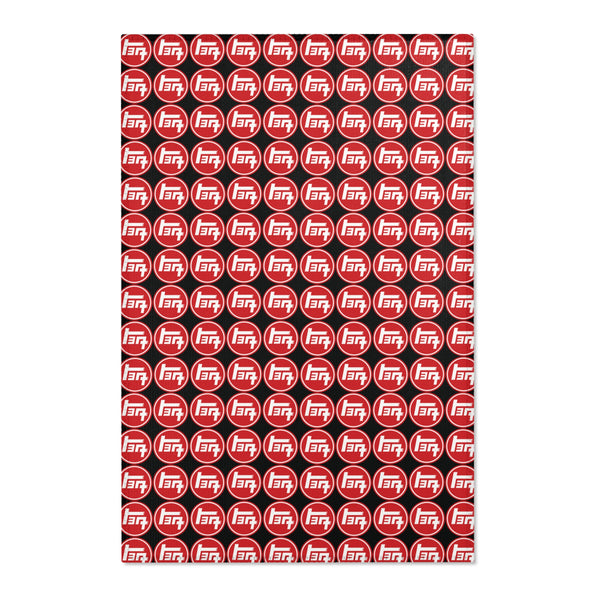 TEQ Red White Black Area Rug Carpet - Reefmonkey