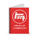 TEQ Toyota Vehicle Logbook Lined Spiral Notebook - Reefmonkey