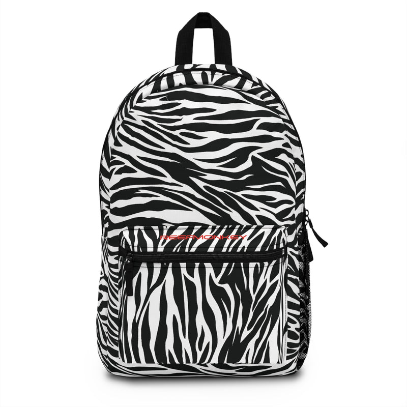 Zebra Animal Print Kids Backpack Book Bag - Reefmonkey