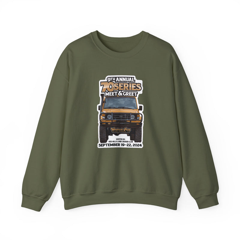 9th Annual 70 Series Meet and Greet Unisex Sweatshirt - Red Hills Land Cruiser Club - Reefmonkey