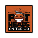Pot Heads On The Go Square Vinyl Stickers - Reefmonkey