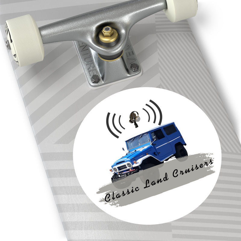 Classic Land Cruisers Podcast - Round Vinyl Stickers
