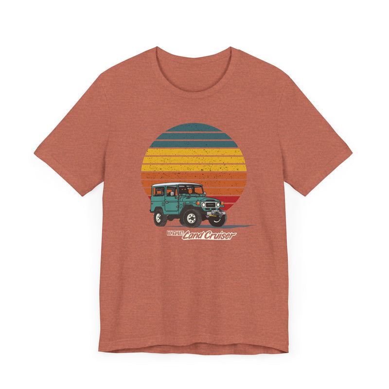 FJ40 Land Cruiser Vintage Sunset Unisex Tee - Reefmonkey Artist Brody Plourde