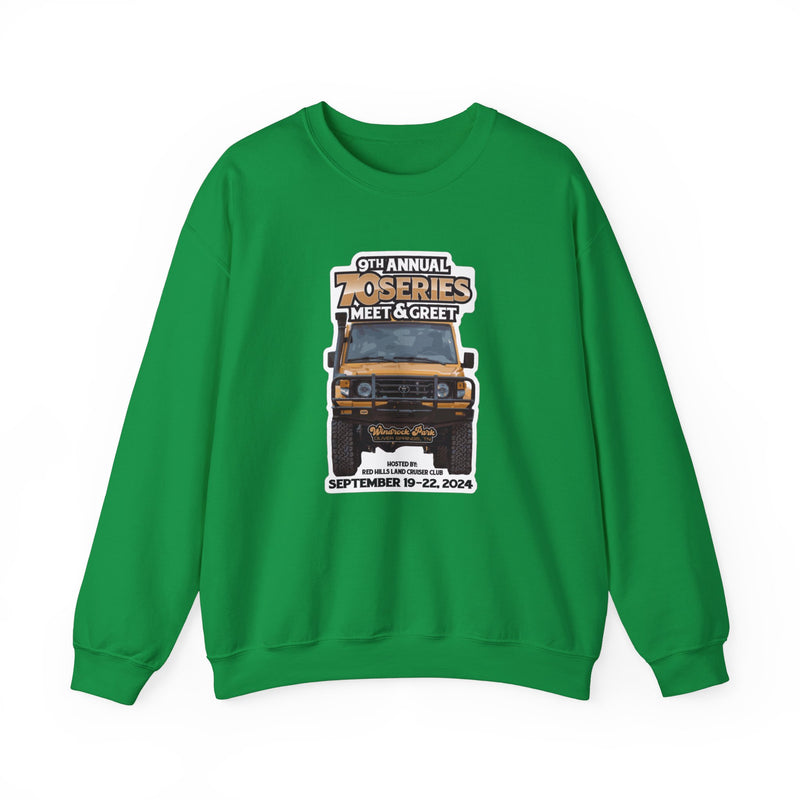 9th Annual 70 Series Meet and Greet Unisex Sweatshirt - Red Hills Land Cruiser Club - Reefmonkey