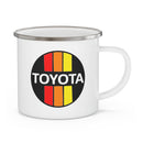 Toyota 3 Stripe Enamel Camping Mug Coffee Cup - Reefmonkey