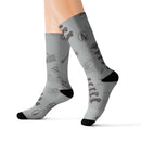 Land Cruiser Gray Polyester Dress Socks - Reefmonkey