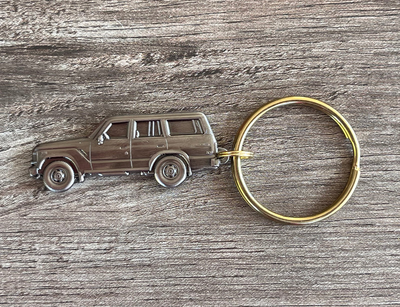 Toyota 60 Series FJ60 Land Cruiser Metal Key Chain - Reefmonkey