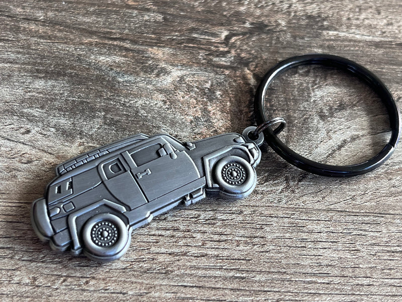 thumbnail image 2 of JDM Mini 5 Deep Dish Spoke Rim Wheel Style Keychain – Silver Metal Key Fob 2 of 6
