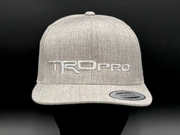 TRD Pro Yoopong Flat Brim Structured Snap Back Baseball Hat Cap - Reefmonkey