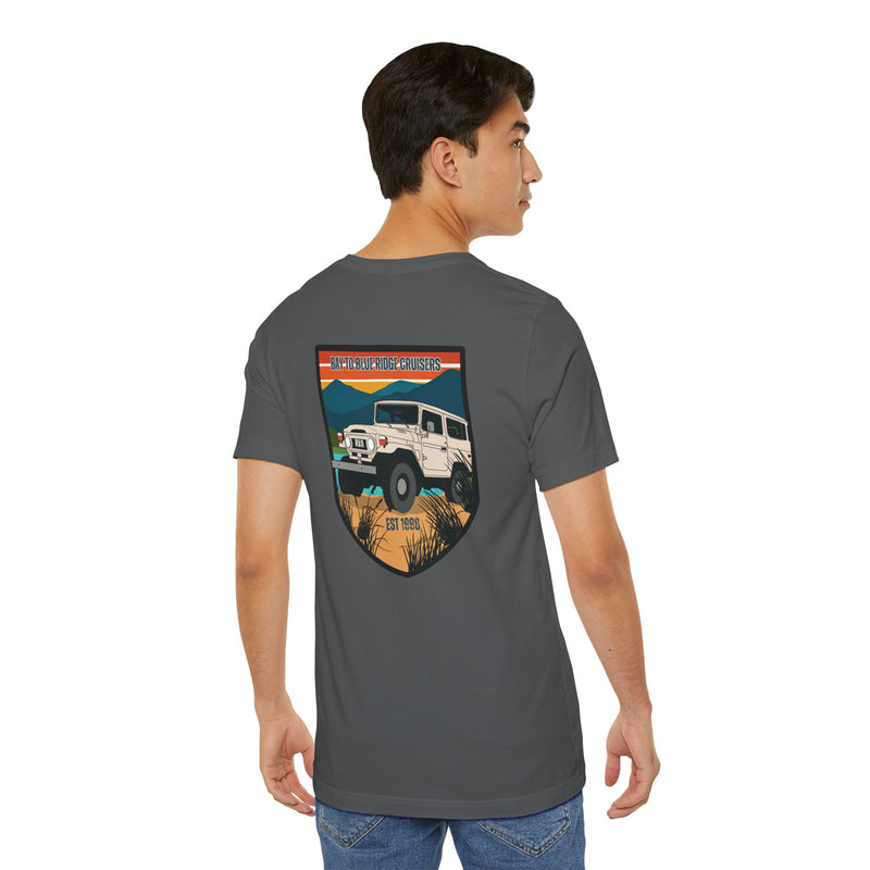 Bay to Blue Ridge Cruisers Unisex 2 Sided Tee