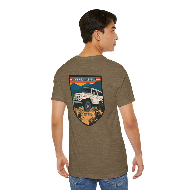 Bay to Blue Ridge Cruisers Unisex 2 Sided Tee