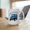 FJ40 Land Cruiser Ceramic Coffee Mug Cup White Version - Reefmonkey Artist Ren Hart