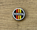 Toyota 3 Stripe Logo Morale Truck Headliner Back Pack Patch