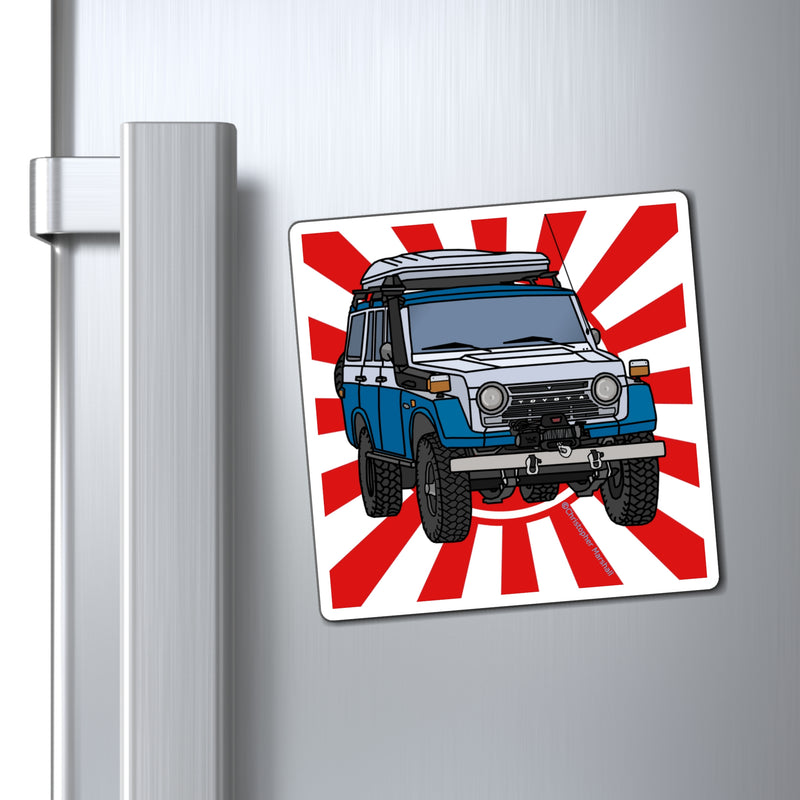 FJ55 Land Cruiser Toyota Refrigerator Toolbox Magnet - Reefmonkey Artist Chris Marshall