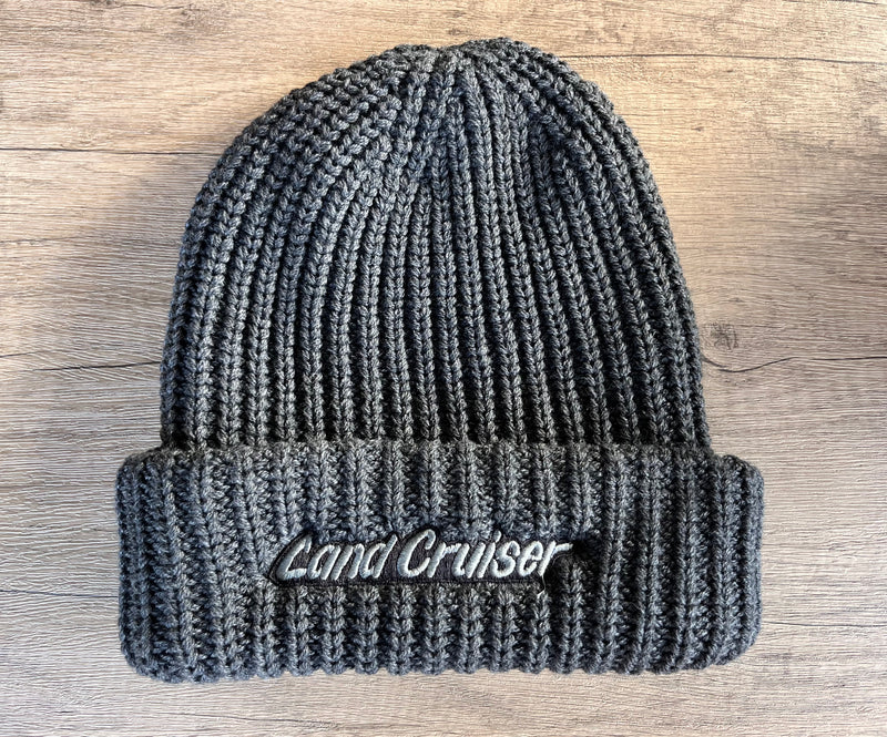 Land Cruiser Chunky Knitted Embroidered Knit Beanie Toboggan Winter Hat