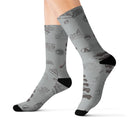 Land Cruiser Gray Polyester Dress Socks - Reefmonkey