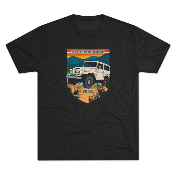 Bay to Blue Ridge Cruiser Club Tri blend Unisex Tee