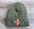 Toyota 3 Stripe Logo Beanie Toboggan Mens Winter Hat Gift