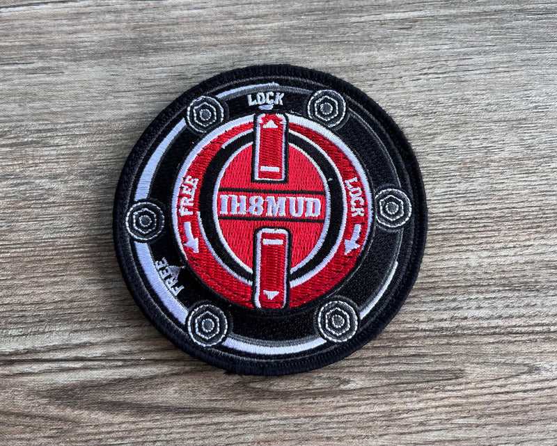 IH8MUD Locking Spinning Hub Embroidered Morale Patch