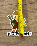 It’s Pwastic Rubber Ducky Decal Bumper Sticker
