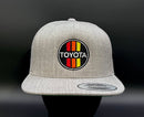 3 Stripe Toyota Flat Brim Structured Snap Back Baseball Hat Cap - Reefmonkey