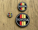 Toyota 3 Stripe Logo Morale Truck Headliner Back Pack Patch
