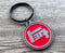 TEQ Toyota Solid Metal Keychain Silver Metal