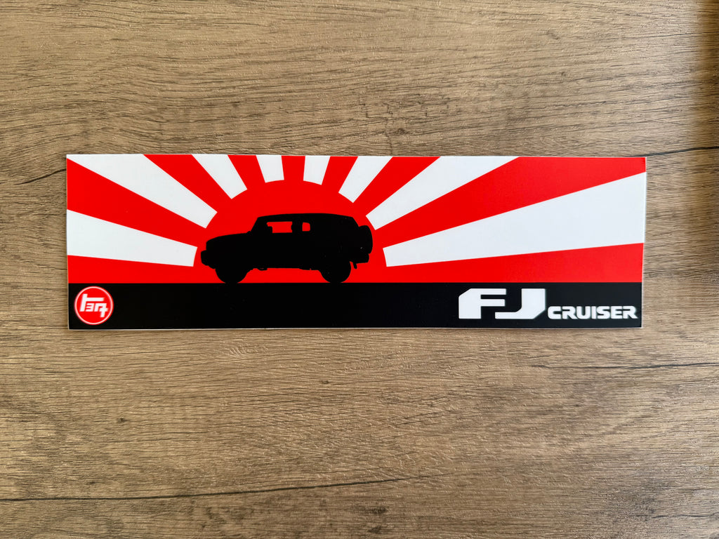 FJ Cruiser Toyota Rising Sun Bumper Sticker Decal – Reefmonkey