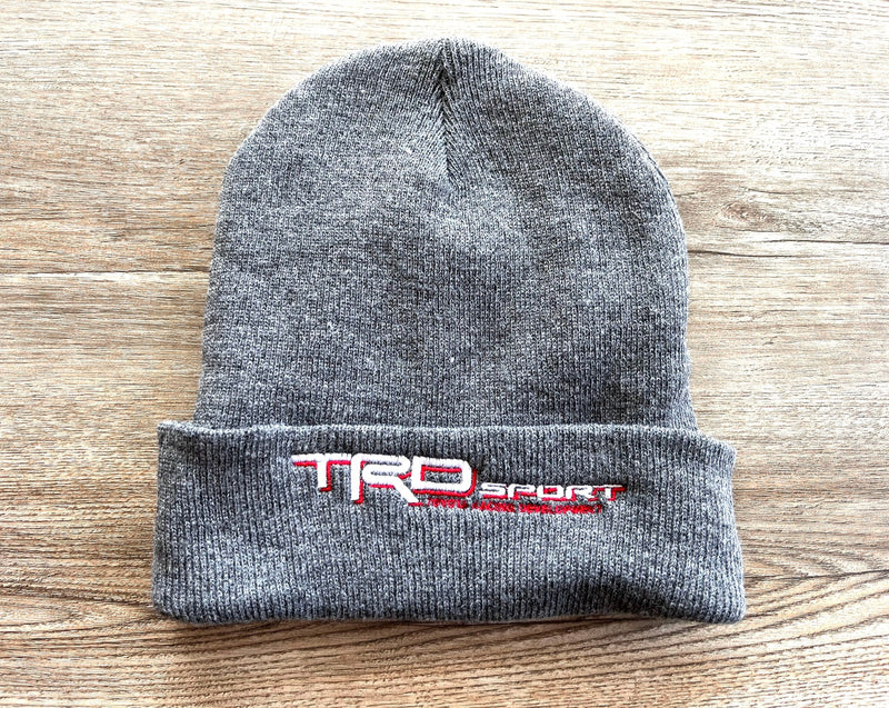 TRD Sport Toyota Knitted Embroidered Knit Beanie Toboggan Winter Hat